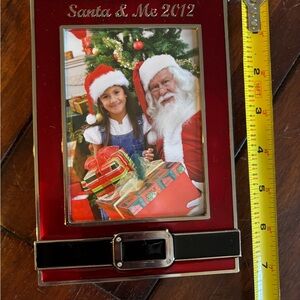 Red and Black Santa Photo Frame